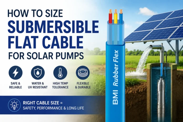 How to Size Submersible Flat Cable for Solar Pumps