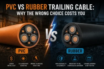 PVC vs Rubber Trailing Cable for EOT Cranes: The Mistake That Keeps Costing People Money