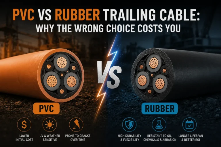 PVC vs Rubber Trailing Cable for EOT Cranes: The Mistake That Keeps Costing People Money